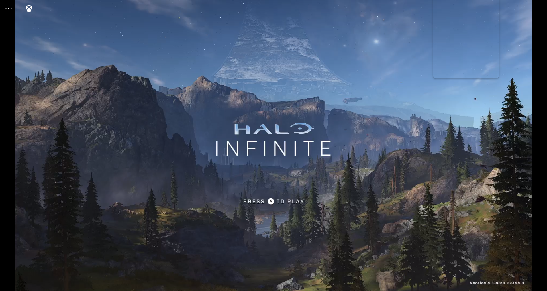 Halo Infinite title screen Halo Infinite title screen